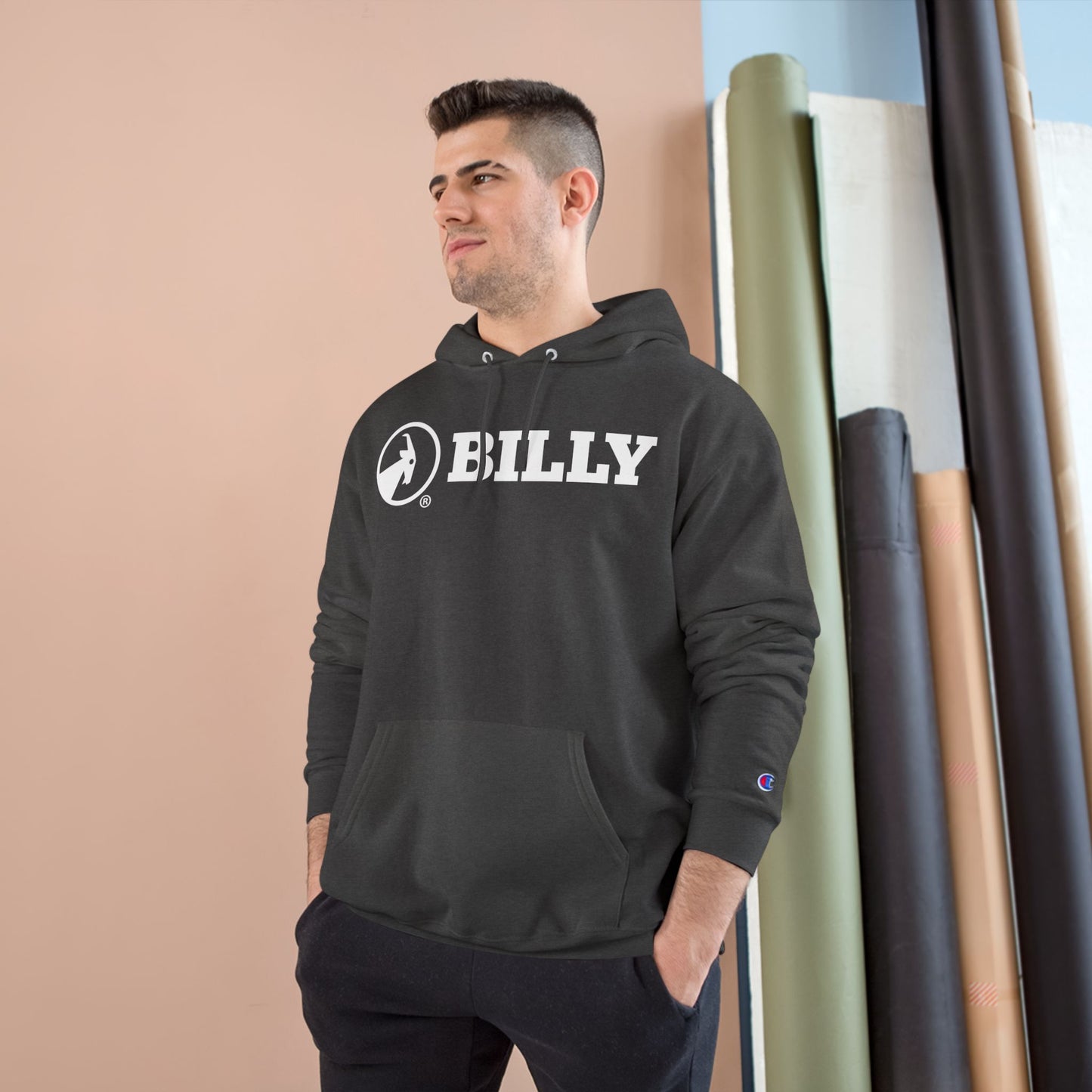 BILLY Core Adult Unisex Hoodie (White Horizontal Logo) - NOW AVAILABLE IN 7 COLORS