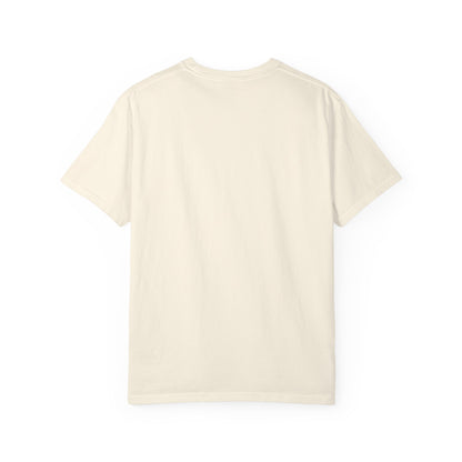 BILLY Unisex Garment-Dyed T-Shirt (Black/Red Vertical Logo)