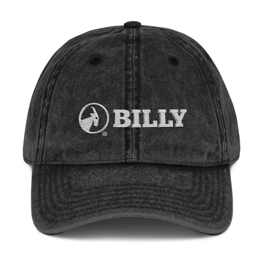 BILLY Vintage Cap (White Horizontal Logo - Embroidery) — AVAILABLE IN 5 COLORS