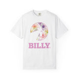BILLY Unisex Garment-Dyed T-Shirt (Floral Logo) - AVAILABLE IN 4 COLORS