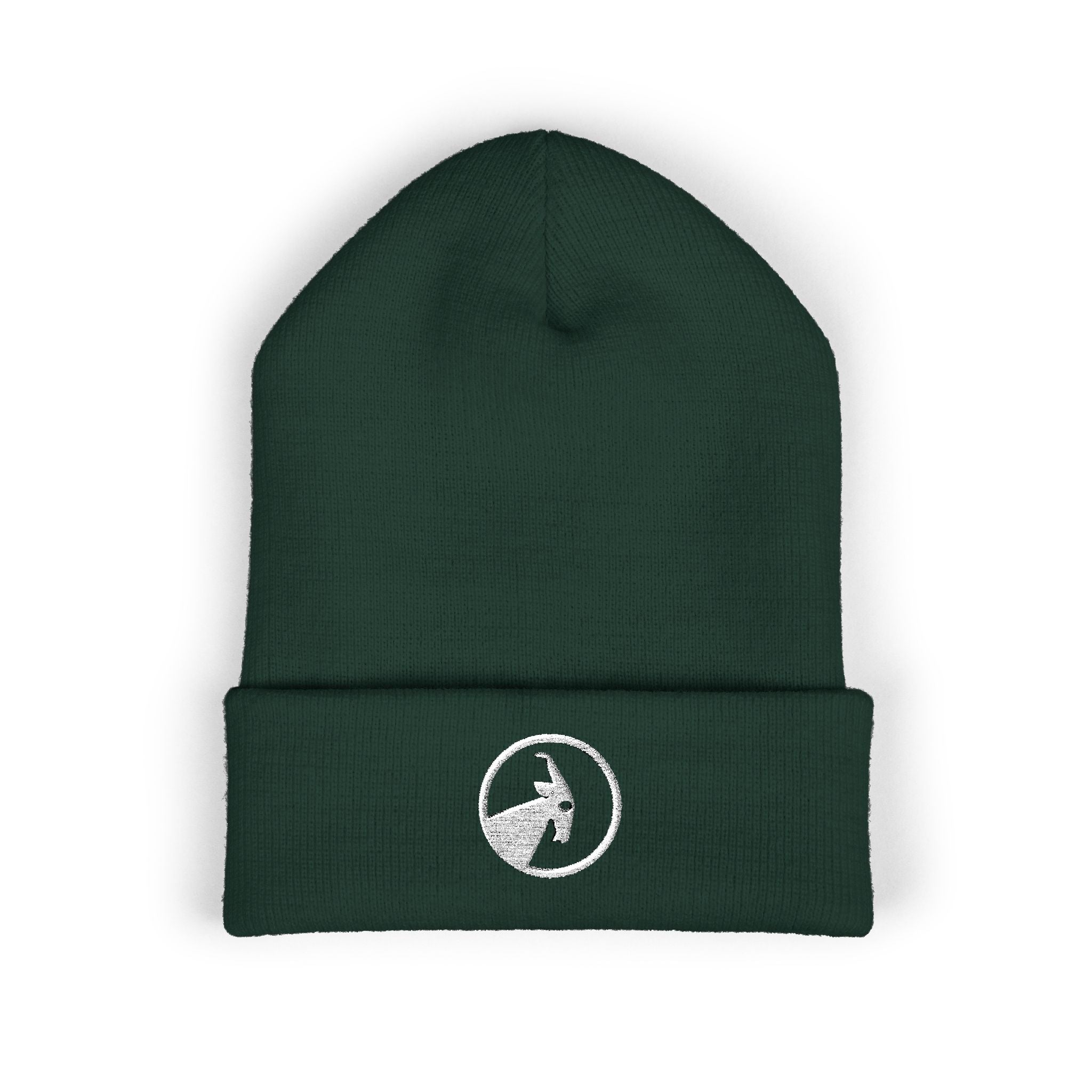 BILLY Classic Cuffed Beanie (White Goat - Embroidery) — AVAILABLE IN 12 COLORS