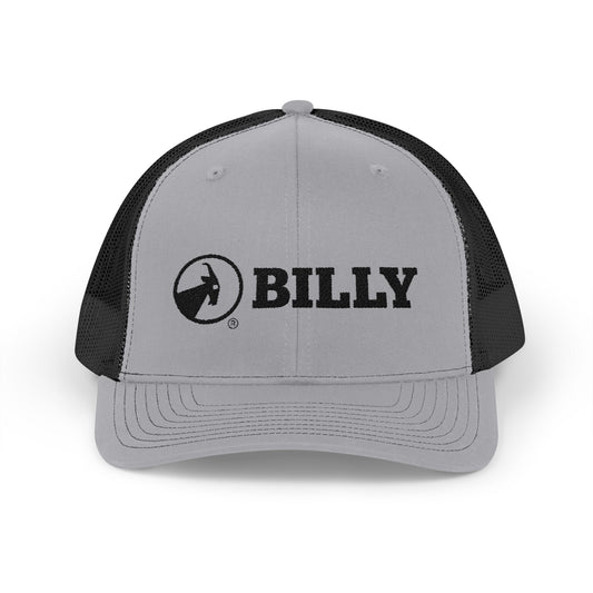 BILLY Snapback Trucker Cap (Black Horizontal Logo - Embroidery) — AVAILABLE IN 8 COLORS