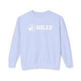 BILLY Unisex Lightweight Crewneck Sweatshirt (White Horizontal Logo) — AVAILABLE IN 5 COLORS