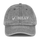 BILLY Vintage Cap (White Horizontal Logo - Embroidery) — AVAILABLE IN 5 COLORS