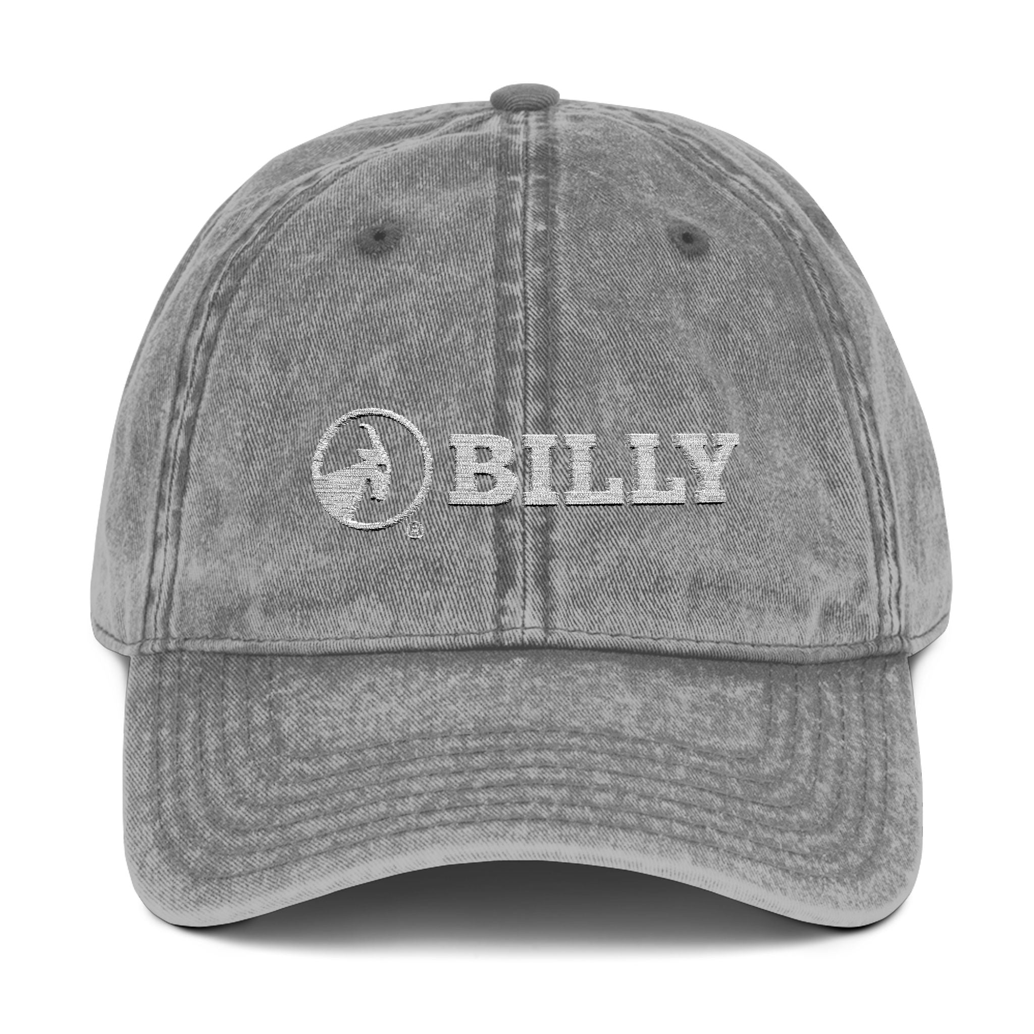 BILLY Vintage Cap (White Horizontal Logo - Embroidery) — AVAILABLE IN 5 COLORS