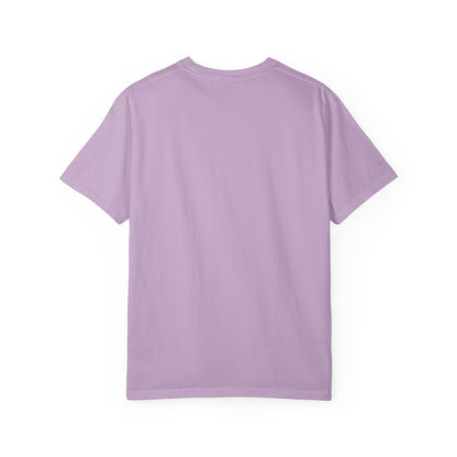 BILLY Unisex Garment-Dyed T-Shirt (Black/Red Vertical Logo)