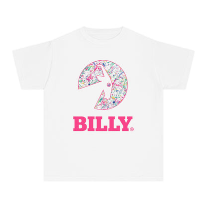 BILLY Youth Midweight Tee (Sasha Splatter - Pink Print)