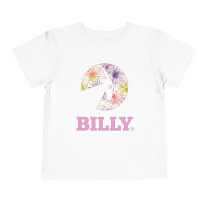 BILLY Toddler Short Sleeve Tee (Floral Logo) - AVAILABLE IN 3 COLORS
