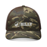 BILLY Camouflage Trucker Hat (White Horizontal Logo - Embroidery)