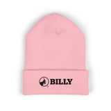 BILLY Classic Cuffed Beanie  (Black Horizontal Logo - Embroidery) — AVAILABLE IN 7 COLORS