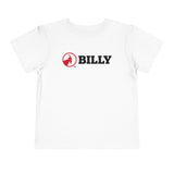 BILLY Toddler Short Sleeve Tee (Red/Black Horizontal Logo) — AVAILABLE IN 5 COLORS