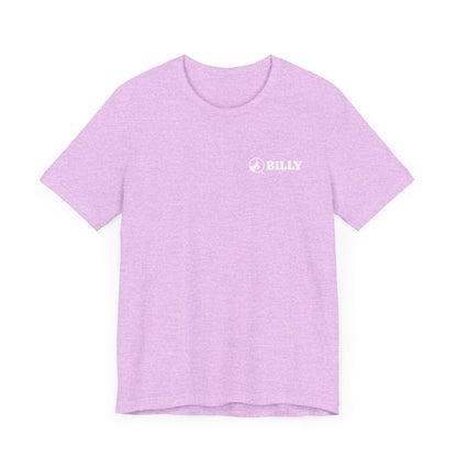 BILLY Adult Unisex Jersey Short Sleeve Tee (White Horizontal Logo - LCP)