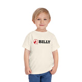 BILLY Toddler Short Sleeve Tee (Red/Black Horizontal Logo) — AVAILABLE IN 5 COLORS