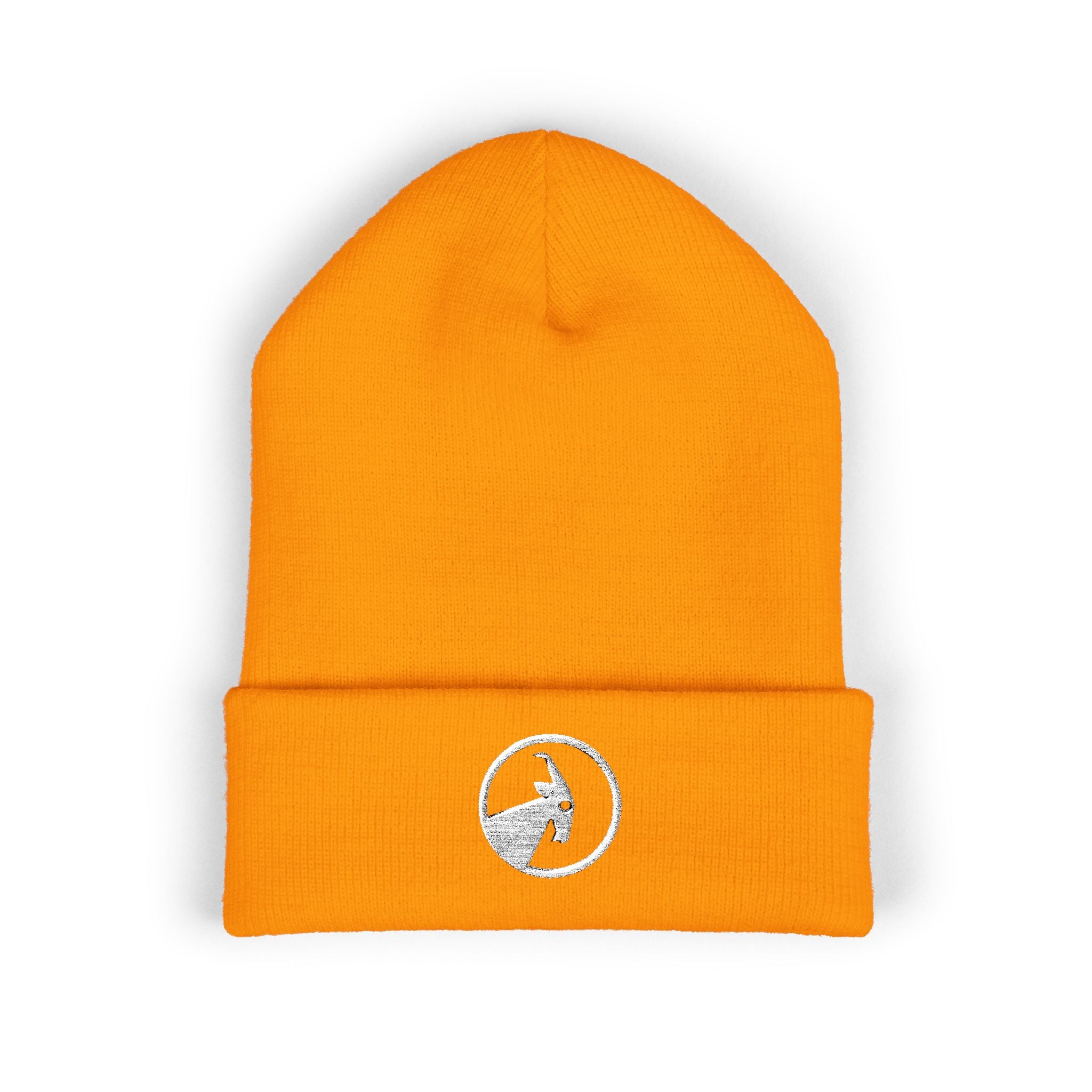 BILLY Classic Cuffed Beanie (White Goat - Embroidery) — AVAILABLE IN 12 COLORS