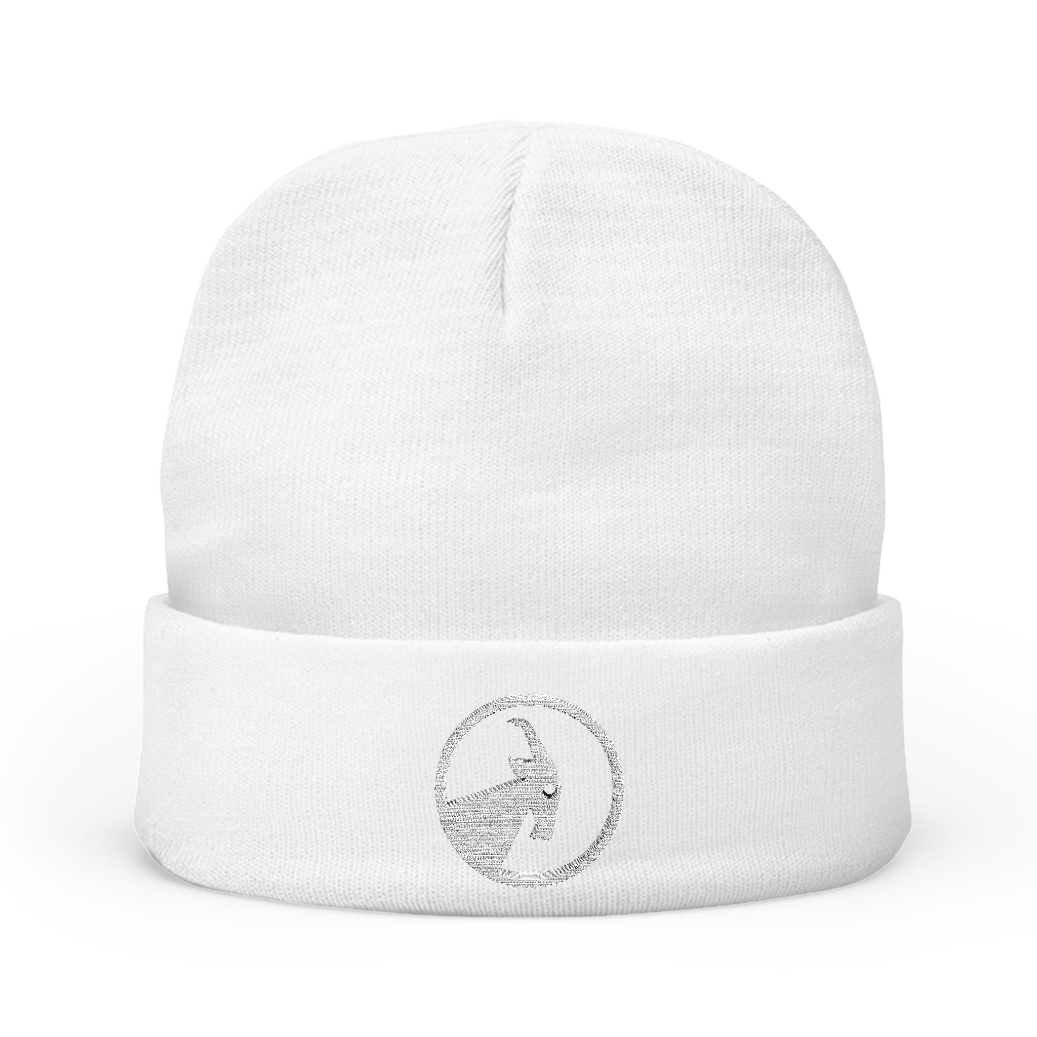 BILLY Knit Beanie (White Goat - Embroidery) — AVAILABLE IN 6 COLORS