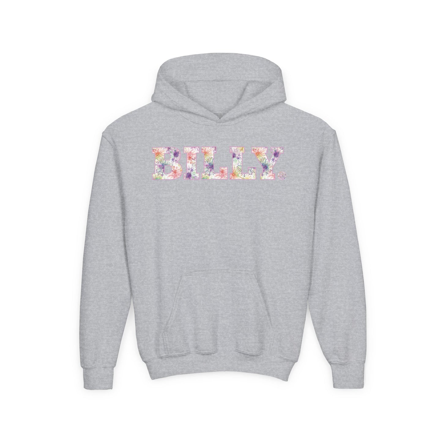 BILLY Core Youth Heavy Blend Hooded Sweatshirt (Floral) - AVAILABLE IN 4 COLORS