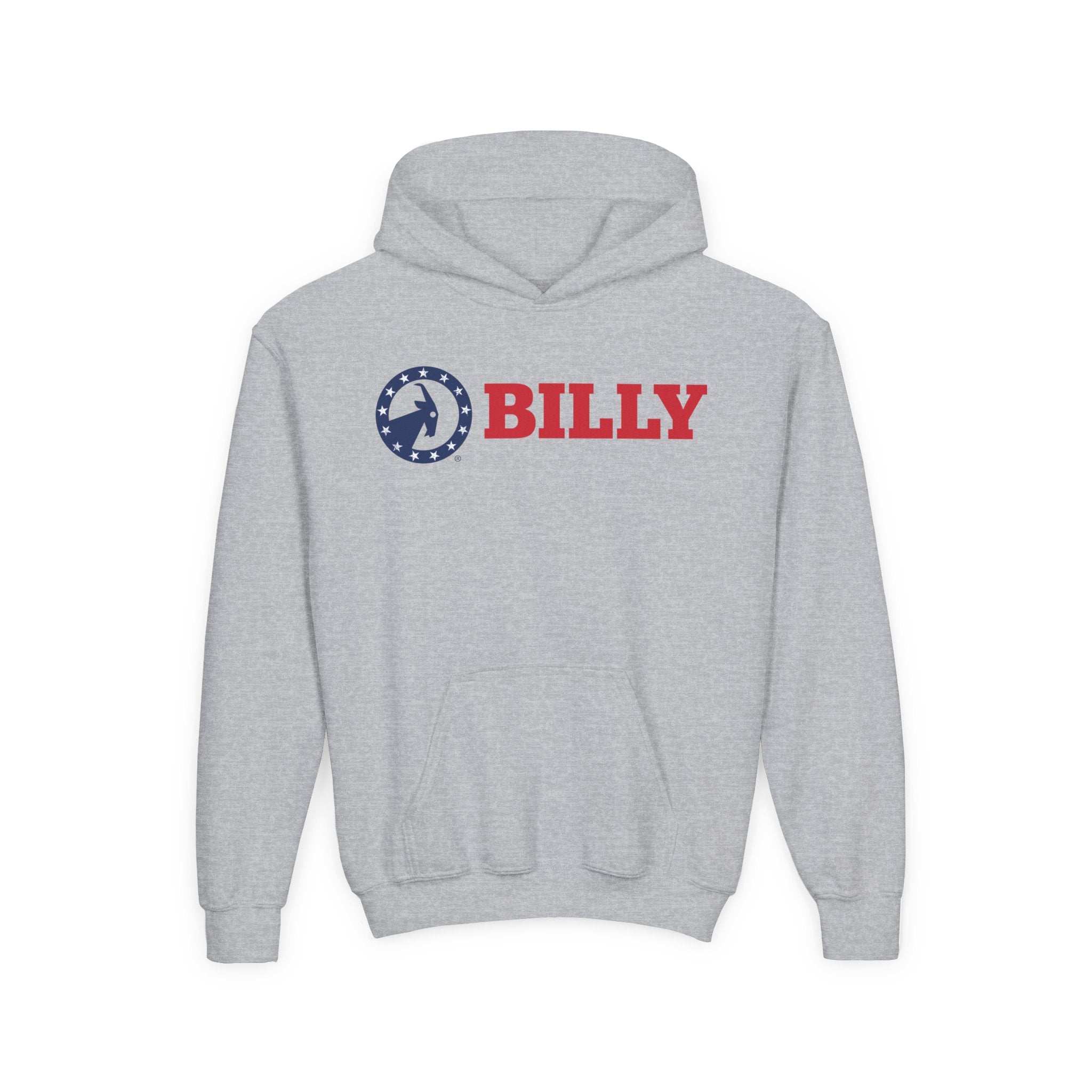 BILLY Core Youth Heavy Blend Hooded Sweatshirt (Original BILLY Goat) - AVAILABLE IN 2 COLORS