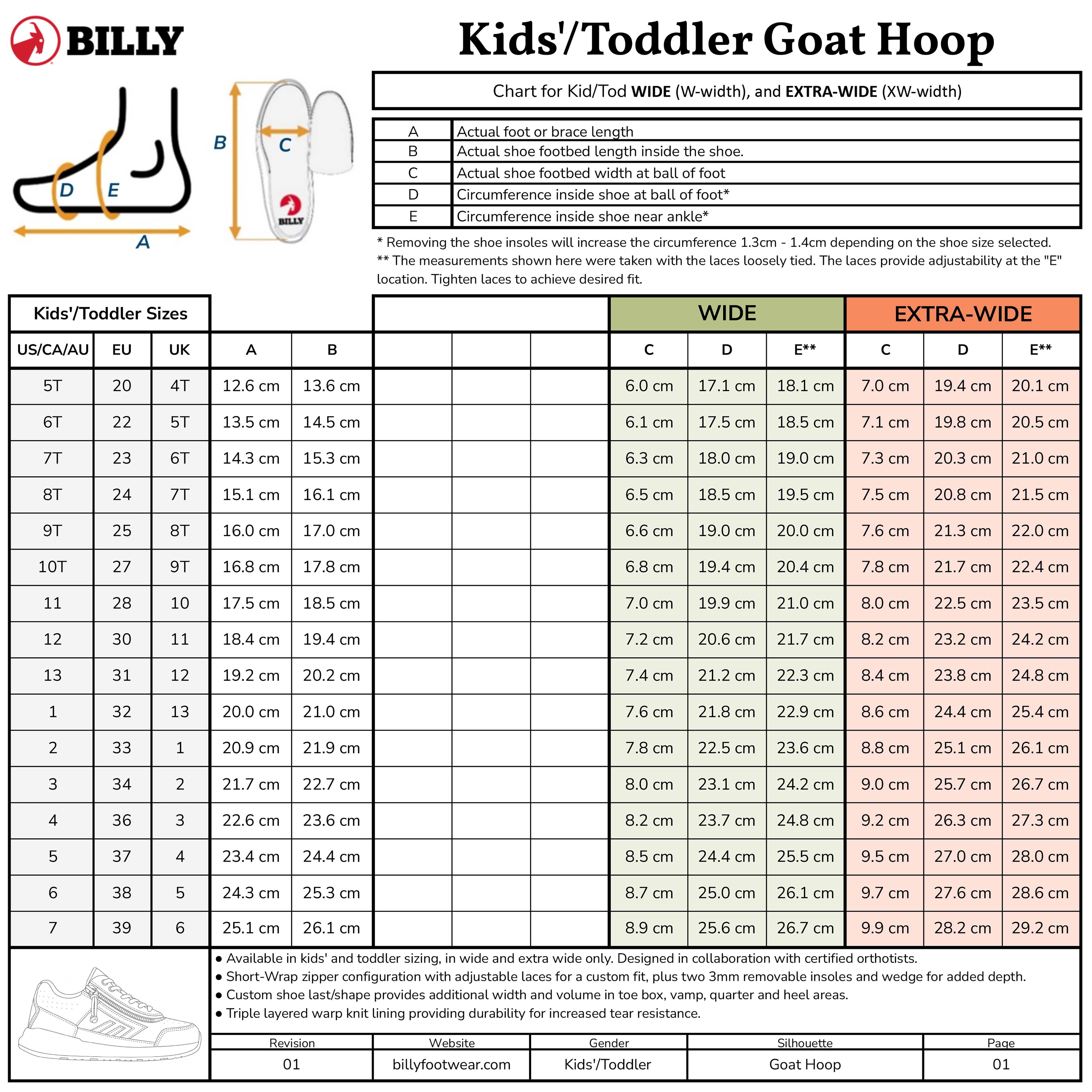 Black/Gold BILLY Goat Hoop BILLY Footwear