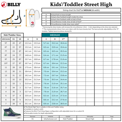 SALE - Blue Colorblock BILLY Street High