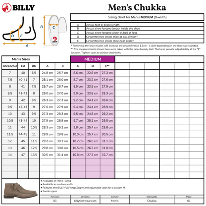 SALE - Men's Tan BILLY Chukkas