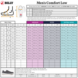 FINAL SALE - Men's Black Leather BILLY Comfort Low