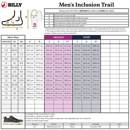 Men's Navy/Green BILLY Inclusion Trail