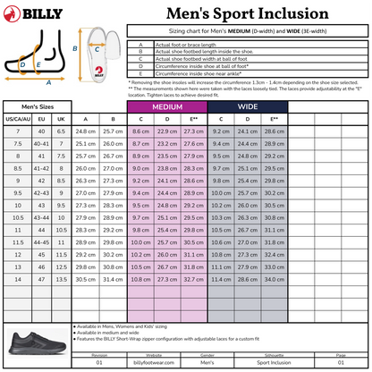 Men's Charcoal BILLY Sport Inclusion