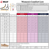 FINAL SALE - Women's Black to the Floor BILLY Work Comfort Low