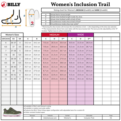 Women's Purple/Mint BILLY Inclusion Trail