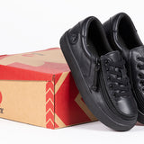 FINAL SALE - Black to the Floor Leather BILLY Classic Lace Lows