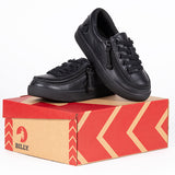 FINAL SALE - Black to the Floor Leather BILLY Classic Lace Lows