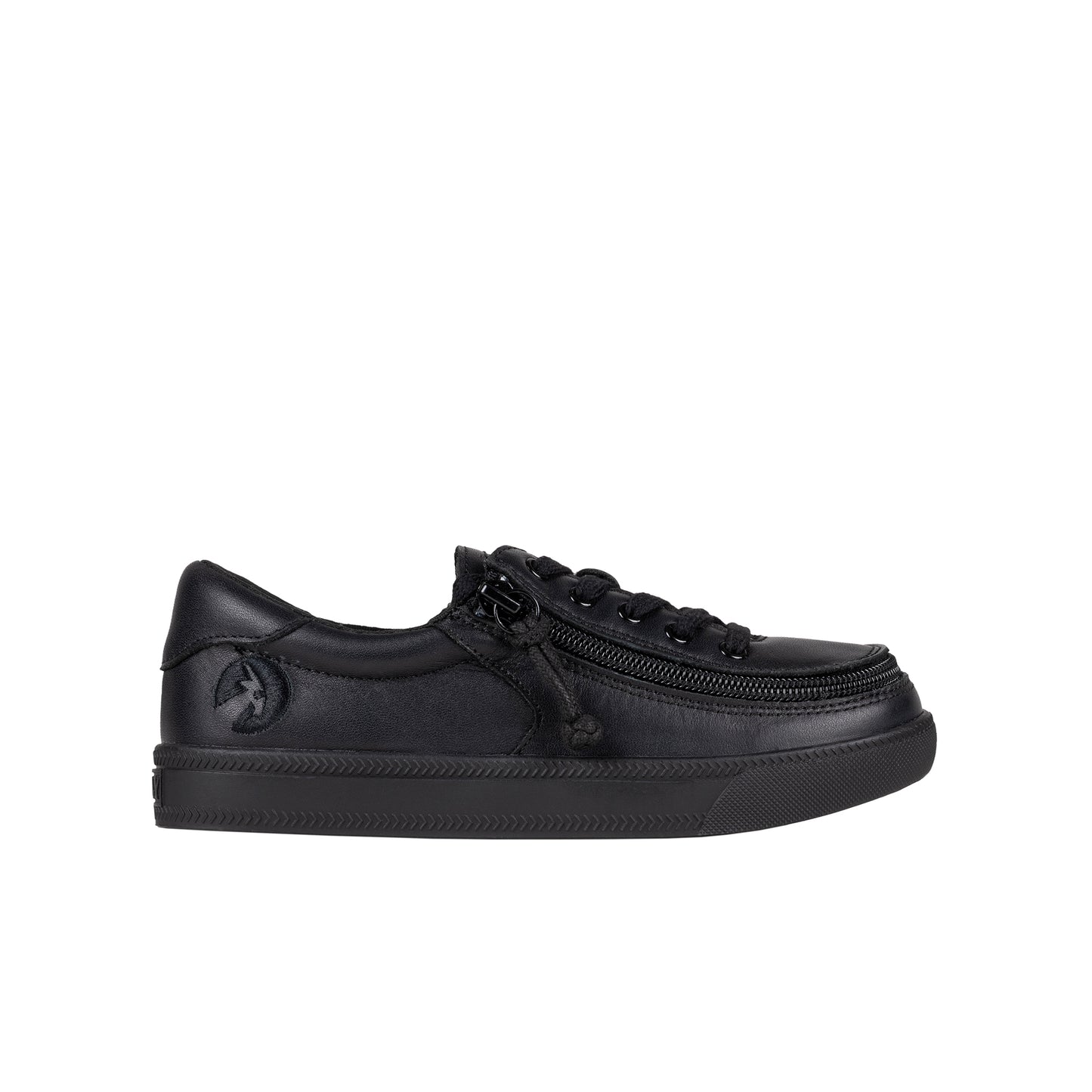 FINAL SALE - Black to the Floor Leather BILLY Classic Lace Lows