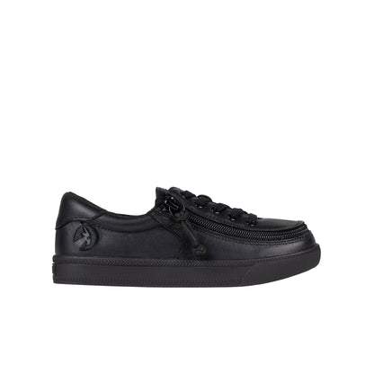 FINAL SALE - Black to the Floor Leather BILLY Classic Lace Lows