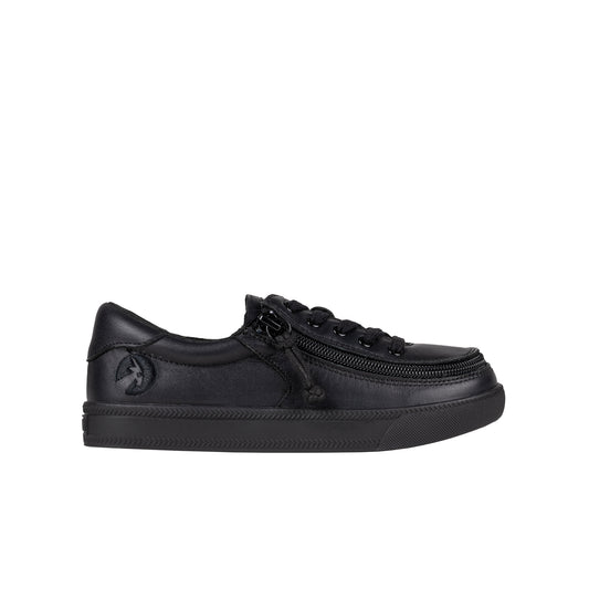 FINAL SALE - Black to the Floor Leather BILLY Classic Lace Lows