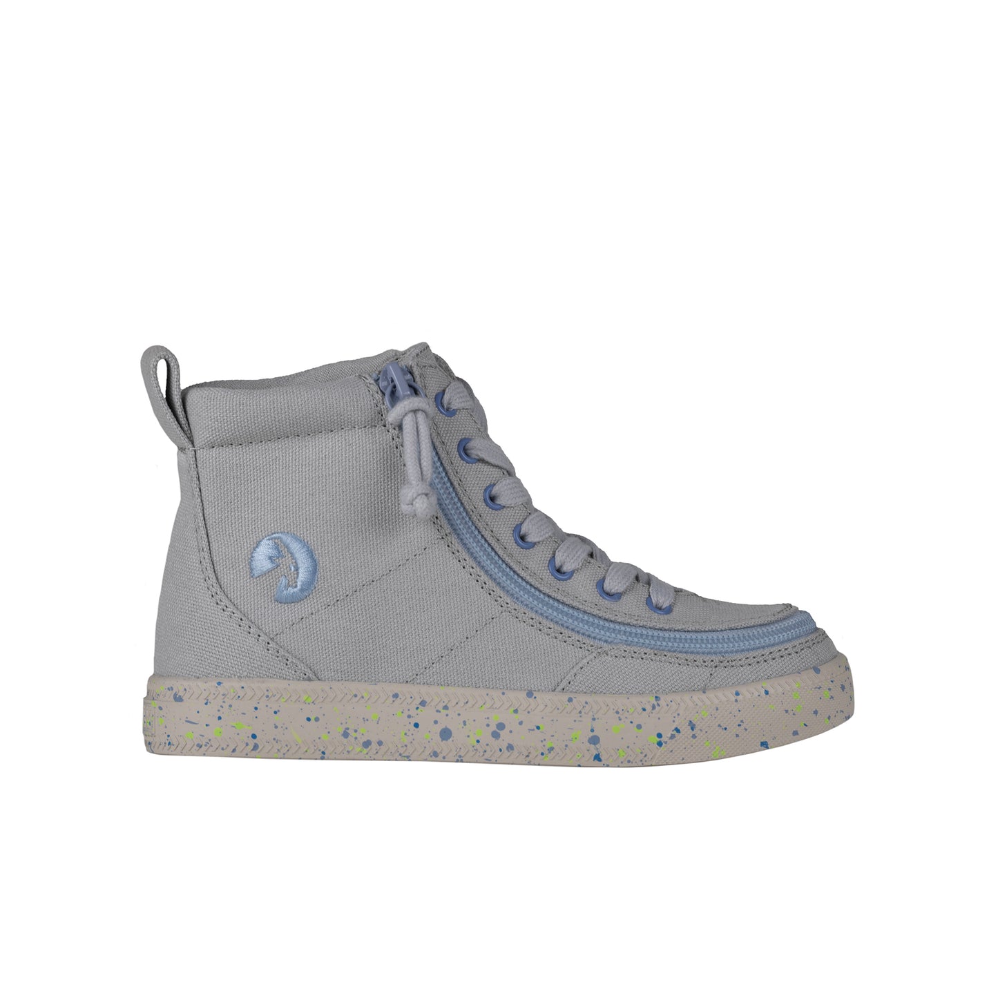 FINAL SALE - Grey/Blue Speckle BILLY Classic Lace High Tops