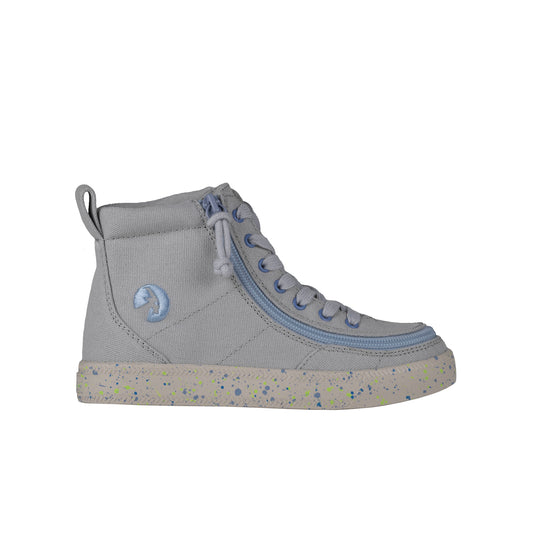 FINAL SALE - Grey/Blue Speckle BILLY Classic Lace High Tops