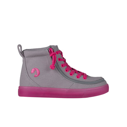 FINAL SALE - Grey/Pink BILLY Classic Lace High Tops