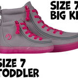 FINAL SALE - Grey/Pink BILLY Classic Lace High Tops
