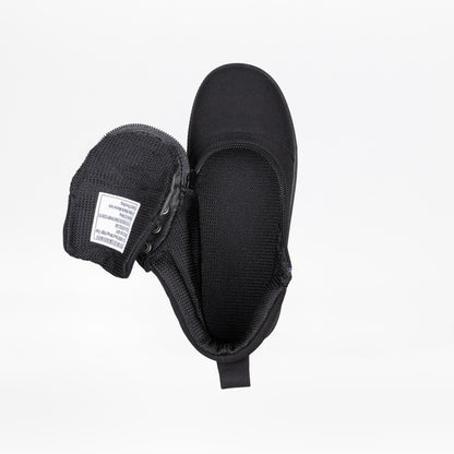 FINAL SALE - Black to the Floor BILLY D|R Short Wrap High Tops