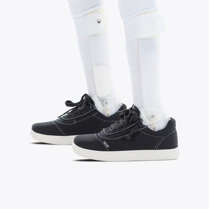 FINAL SALE - Black/White BILLY D|R Short Wrap Low Tops