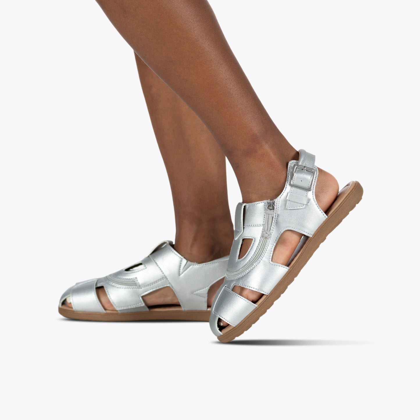 FINAL SALE - Silver BILLY Sandals
