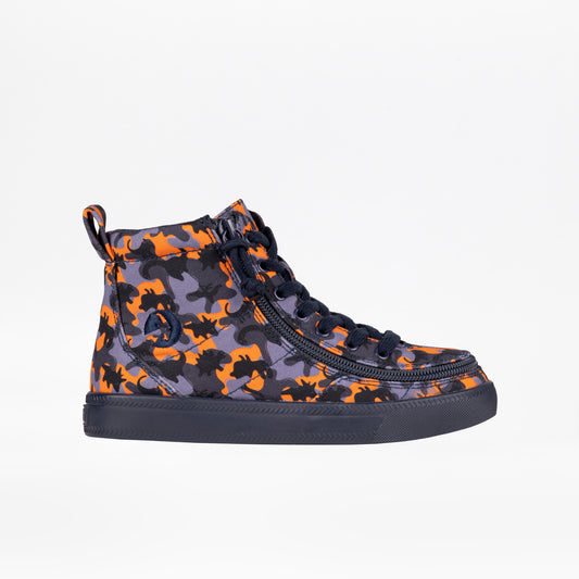 FINAL SALE - Orange Dino BILLY Classic Lace High Tops