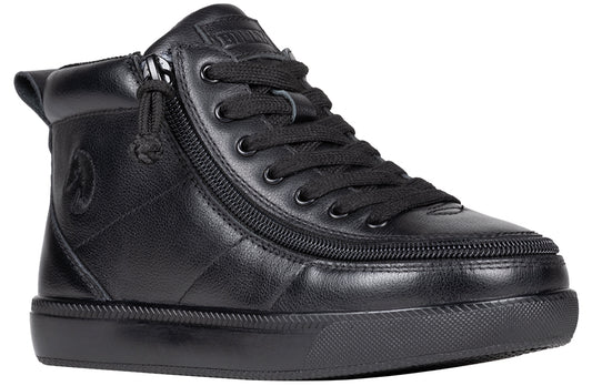 Black to the Floor Leather BILLY Classic D|R II High Tops
