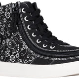 FINAL SALE - Black Paisley BILLY Classic Lace High Tops