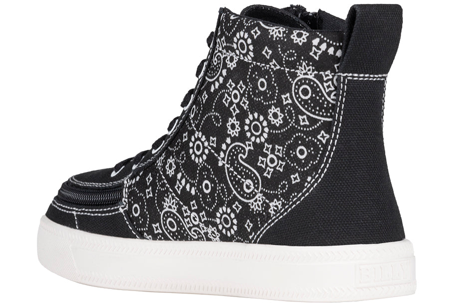 Black Paisley BILLY Classic Lace High Tops