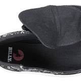 FINAL SALE - Black Paisley BILLY Classic Lace High Tops
