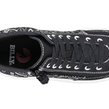 FINAL SALE - Black Paisley BILLY Classic Lace High Tops