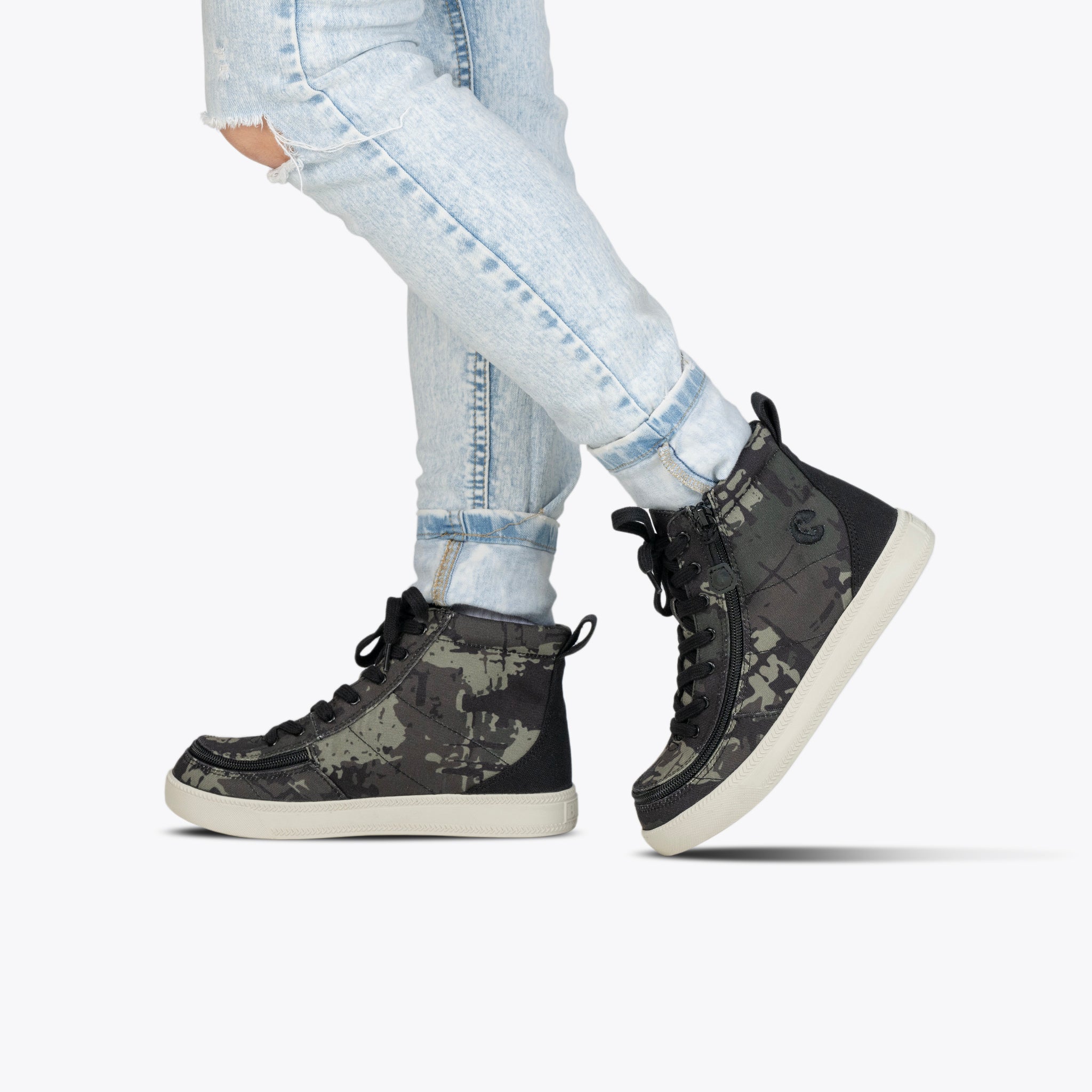 Camo/White BILLY Classic Lace High – BILLY Footwear