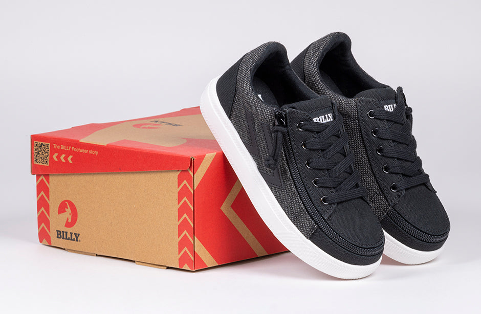 SALE - Black/Grey Felt BILLY CS Street Low Tops – BILLY Footwear