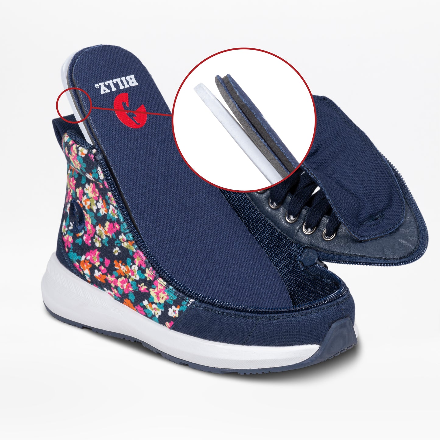 Navy Floral BILLY Goat Classic High